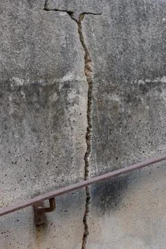 Crack in the wall, drought Stock Photos