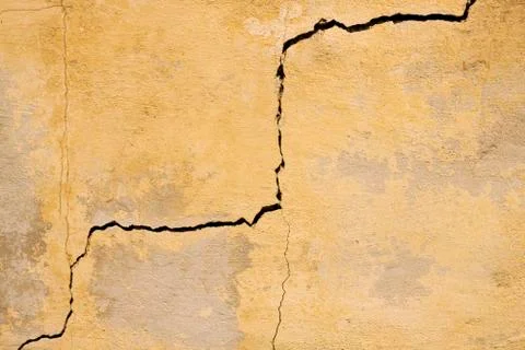 Crack in wall Stock Photos