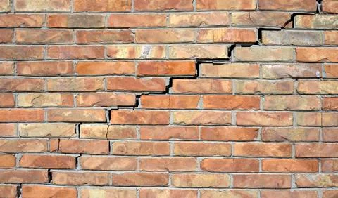 Crack in the wall Foto stock