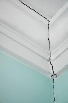 Crack in the wall Stock Photos