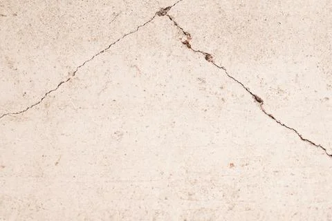Crack in the white wall. Stock Photos