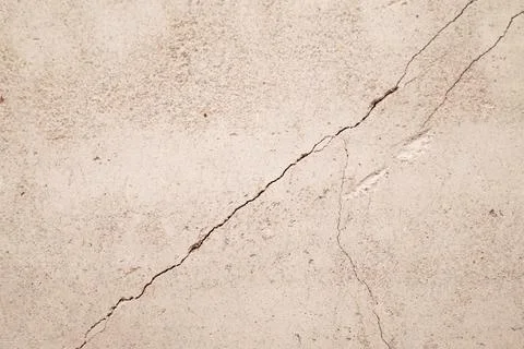 Crack in the white wall. Foto stock