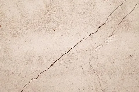 Crack in the white wall. Foto stock
