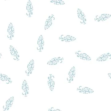 Cracked amphora glyph vector seamless pattern Stock Illustration