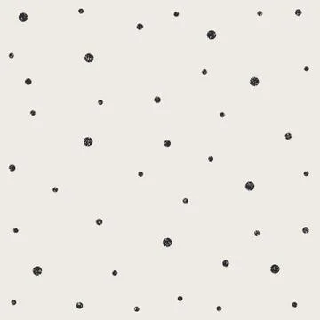 Cracked black circle seamless pattern. Textile or wrapping paper. Stock Illustration