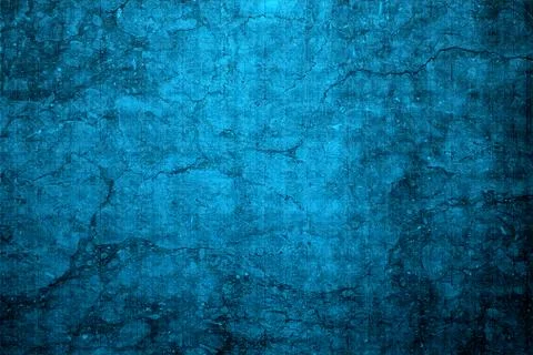 Cracked blue wall 写真素材