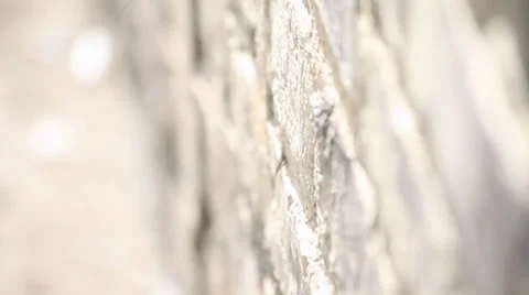 Cracked brick wall Stock Footage 33754542
