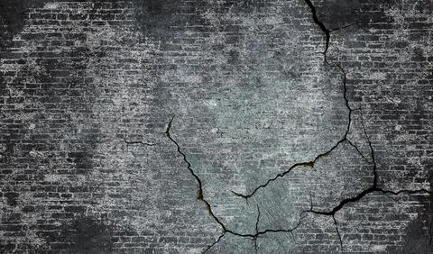 Cracked Cement and Plaster Background Texture in Full Frame Stock Illustration