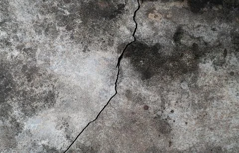 Cracked cement damage wall texture background. Stock Photos
