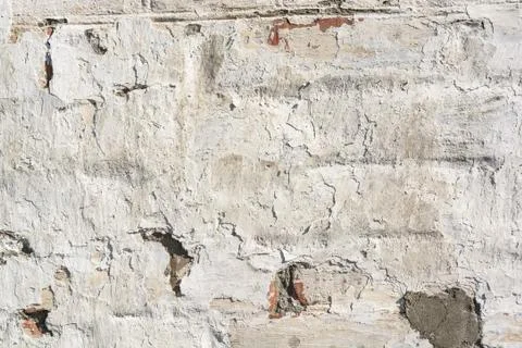 Cracked cement plaster texture Stock Photos
