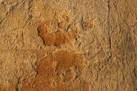 Cracked cement plaster texture Stock Photos