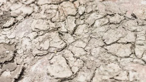 Cracked clay textured background Foto stock