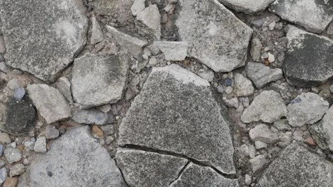 Cracked Concrete Floor Texture Background. Stock Footage 314876397