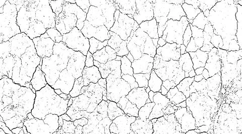 Cracked concrete of grunge texture background with cracks, Stock Illustration