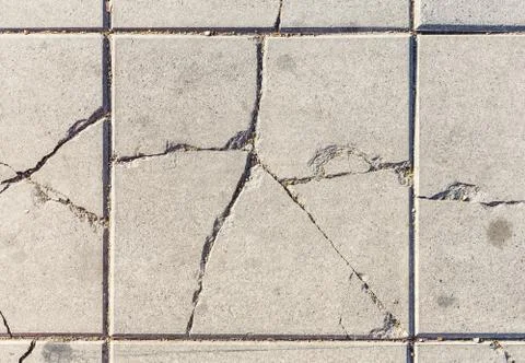 Cracked concrete Stock Photos