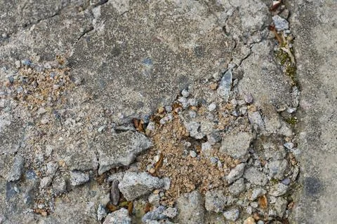 Cracked Concrete Surface with Rough Texture Foto stock