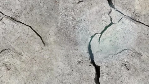 Cracked concrete wall. Stock Footage 240355059