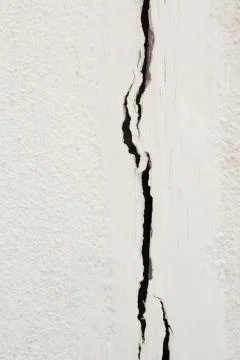 Cracked concrete wall Foto stock