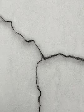 Cracked Concrete Wall Texture Background – Minimal Abstract Surface Detail Stock Photos