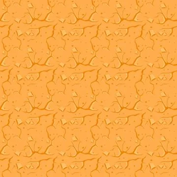 Cracked Desert Ground. Vector Background Stock Illustration