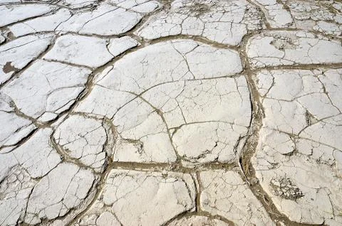 Cracked Desert Surface Stock Photos