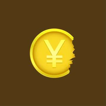 Cracked Dollar coin Illustrazione stock