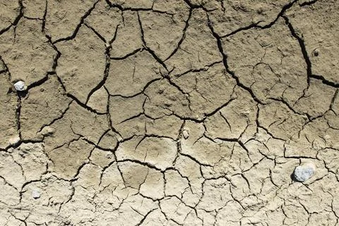 Cracked dried mud Stock Photos