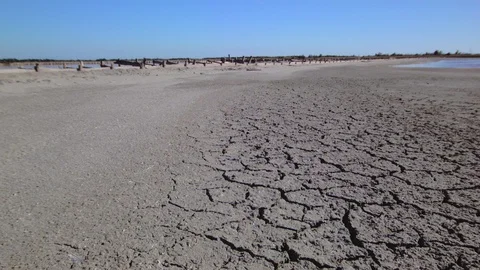 Cracked dry earth Video stock 94848100