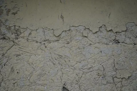 Cracked dry mud texture on a rural ground surface in Bangladesh Stock Photos
