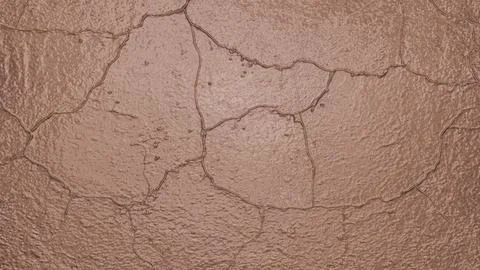 Cracked earth surface with dry mud and fissures Stock Illustration