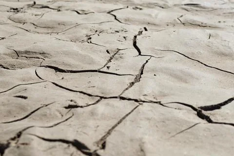 Cracked earth surface Stock Photos