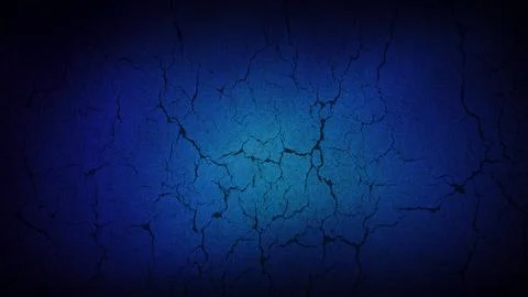 Cracked earth texture with a deep blue gradient, ideal for 4K backgrounds, .. Stock Illustration