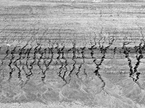 Cracked Earth Texture Stockfoto's