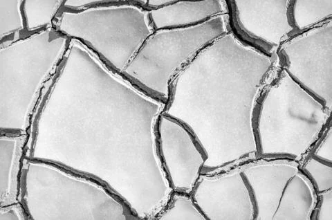 Cracked earth texture Stockfoto's
