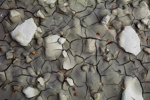 Cracked earth texture Stock Photos