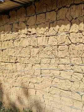 Cracked earth wall texture Stock Photos