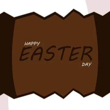 Cracked egg easter chocolate shell Stock Illustration