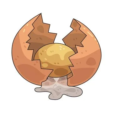Cracked Egg illustration 스톡 일러스트