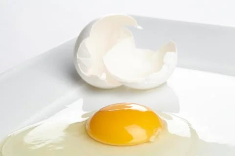 Cracked egg Stock Photos