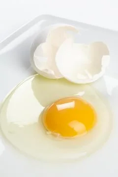 Cracked egg Stock Photos