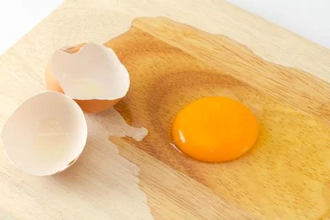 Cracked egg Stock Photos