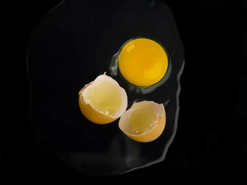 Cracked egg Stock Photos