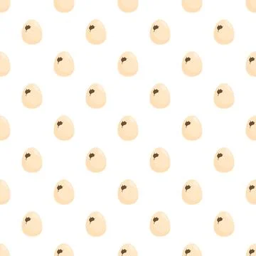 Cracked eggs pattern illustrating hatching and new life Stockillustratie