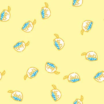 Cracked eggshell fracture vector seamless pattern Stockillustratie