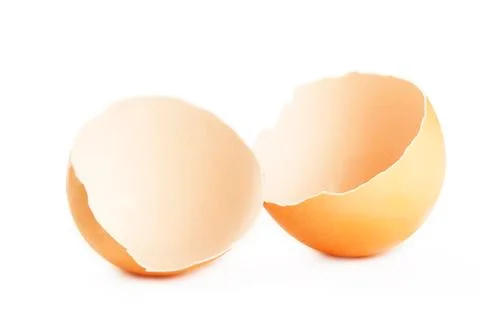 Cracked eggshell Stock Photos