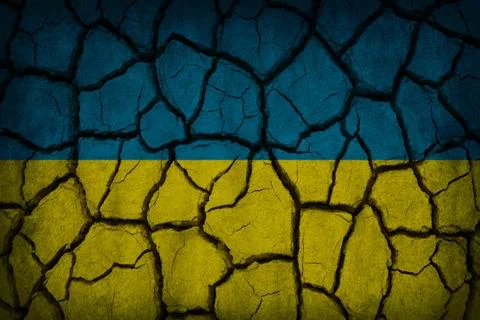 Cracked flag Stock Illustration