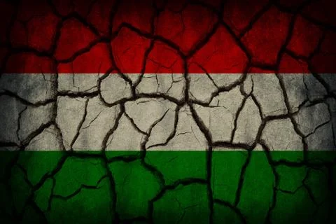 Cracked flag Stock Illustration