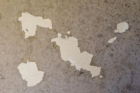 Cracked flaking white paint, background texture Stock Photos