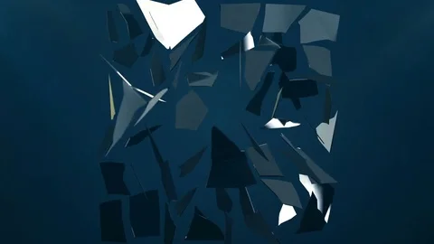 Cracked glass Slow motion Stock Footage 72617667