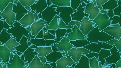 Cracked Green Surface with Shifting Patterns. Stock-Footage 329928184